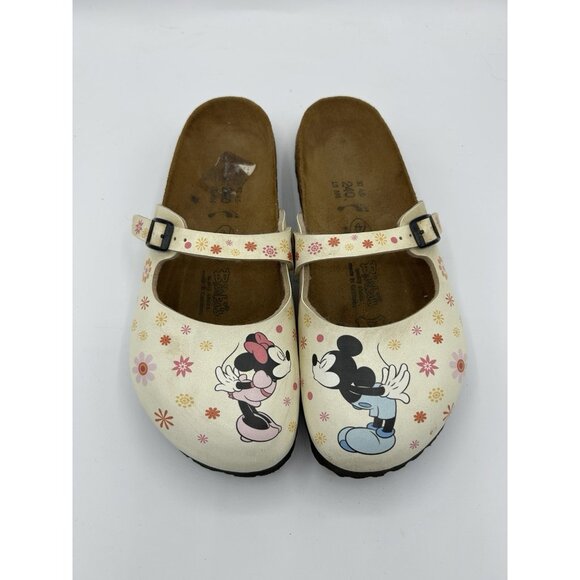 Birkenstock Shoes - Disney Birki's BIRKENSTOCK Sandals Mickey Minnie Kissing W6/M4 Clogs Women Rare